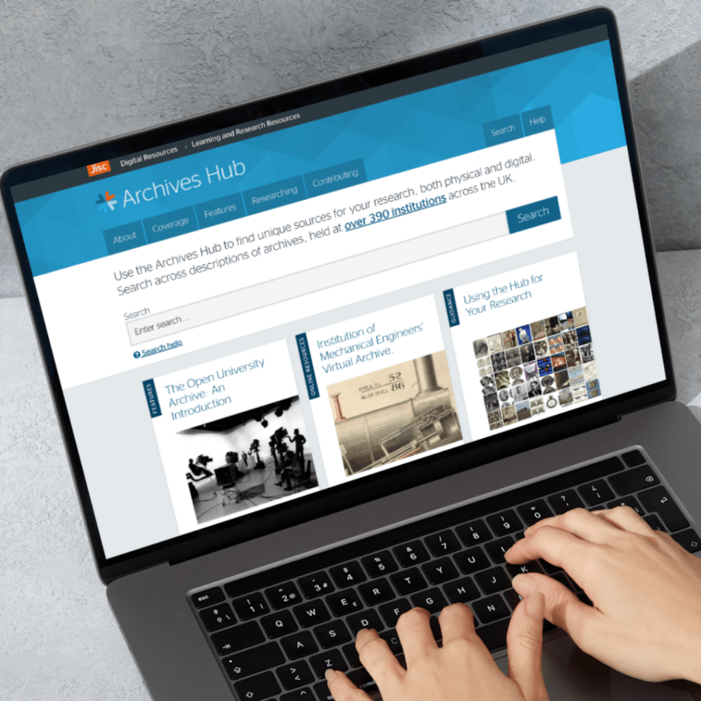 Archives hub website